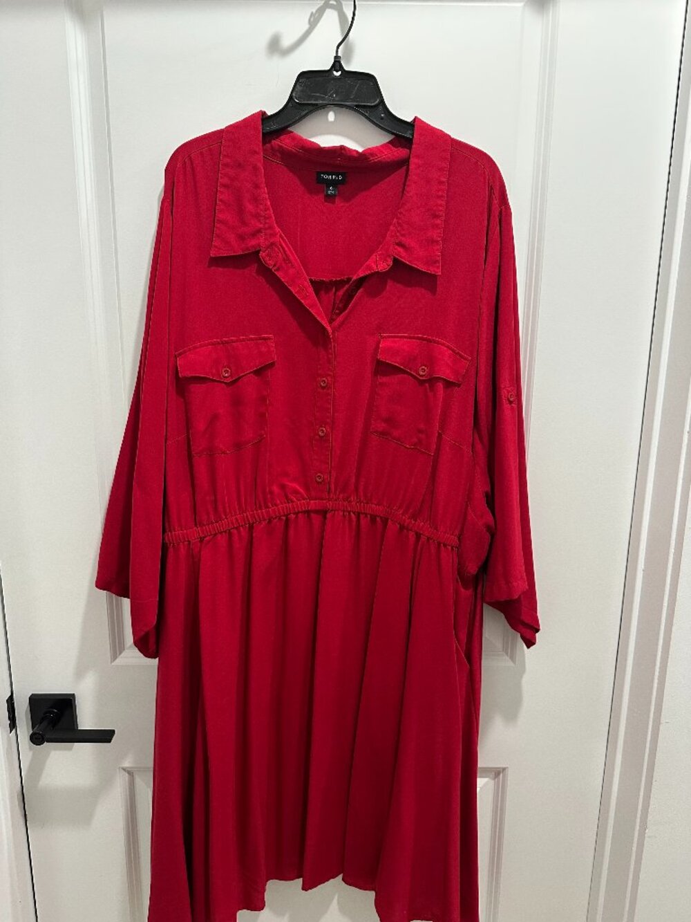 TORRID Red Shirtdress size 6